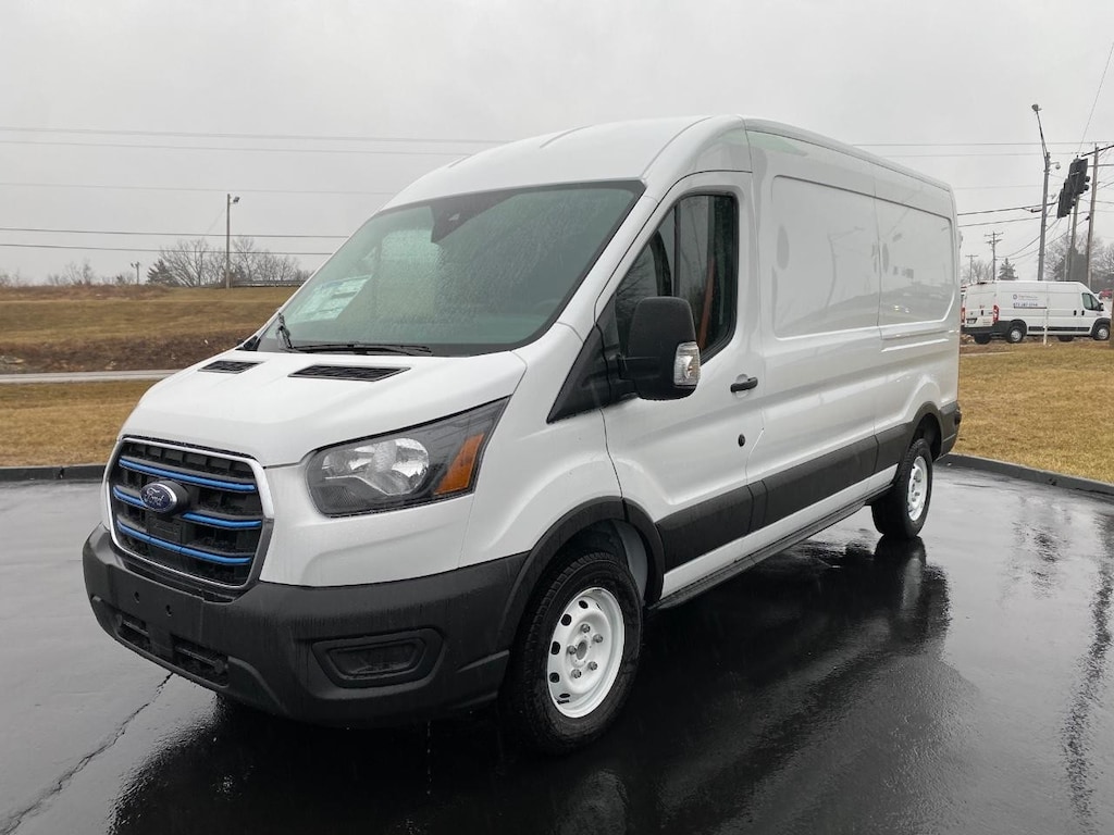 Used 2023 Ford E-Transit-350 Cargo Base Van Medium Roof Van