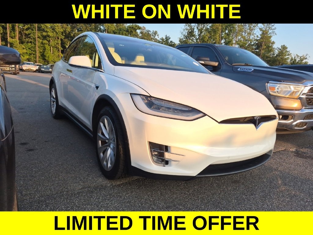 Used 2021 Tesla Model X Long Range /WHITE INTERIOR SUV