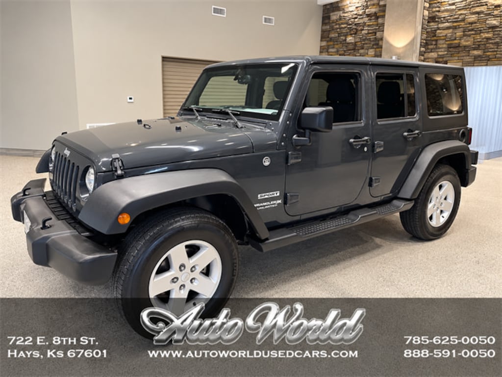 Used 2018 Jeep Wrangler JK Unlimited Sport 4x4 SUV