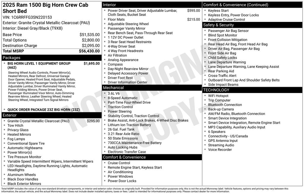 2025 RAM 1500 Big Horn/Lone Star - Photo 34