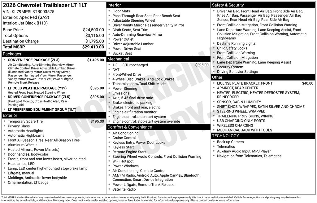 2026 Chevrolet Trailblazer LT - Photo 53