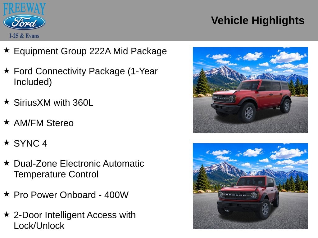 New 2026 Ford Bronco Big Bend SUV