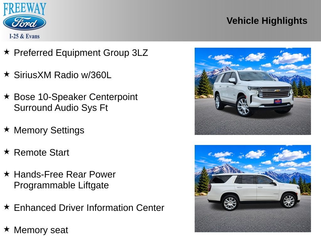 Used 2022 Chevrolet Tahoe High Country SUV