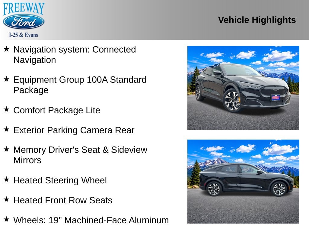 Used 2025 Ford Mustang Mach-E Select AWD with VIN 3FMTK1S50SMA30035 for sale in Denver, CO