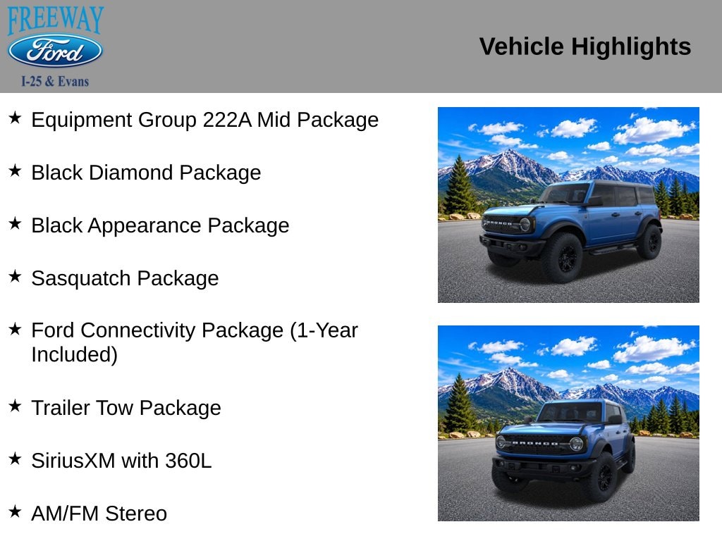 New 2026 Ford Bronco Big Bend SUV