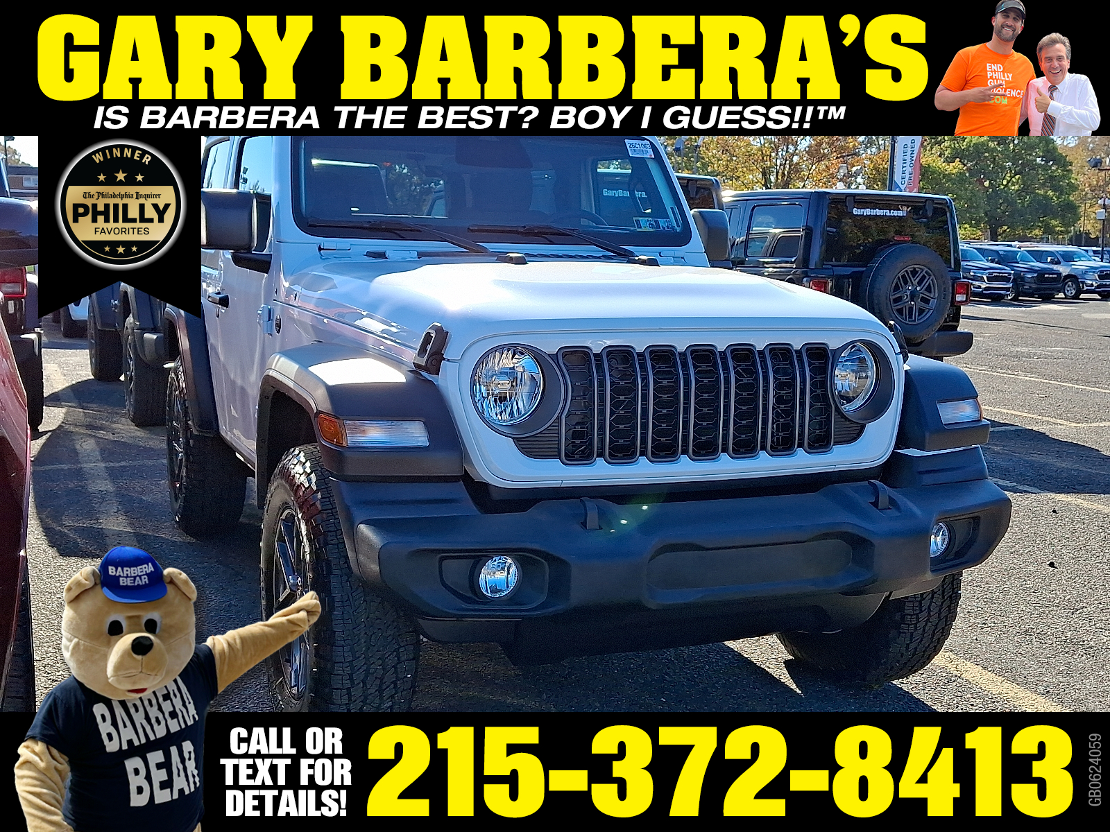 New 2026 Jeep Wrangler 2-DOOR SPORT S Sport Utility 4x4 for Sale or Lease in Philadelphia, PA