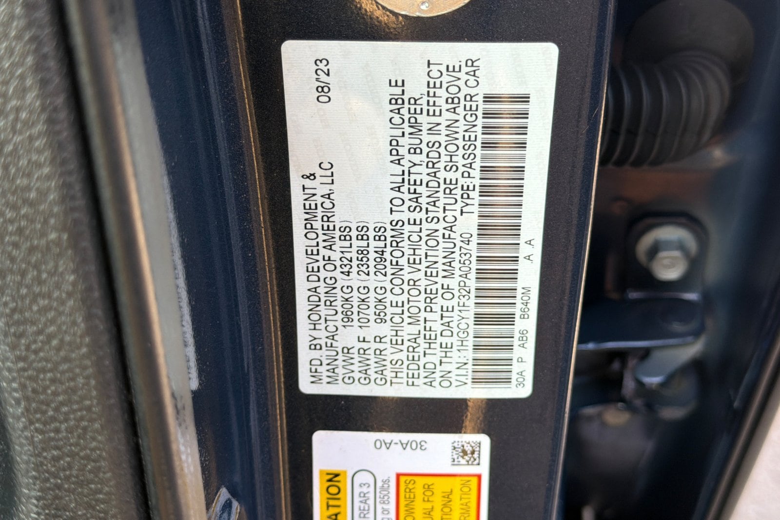 2023 Honda Accord EX - Photo 27