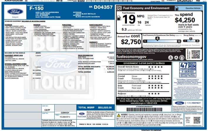 Used 2025 Ford F-150 STX 2WD Supercrew 5.5 Box Truck SuperCrew Cab