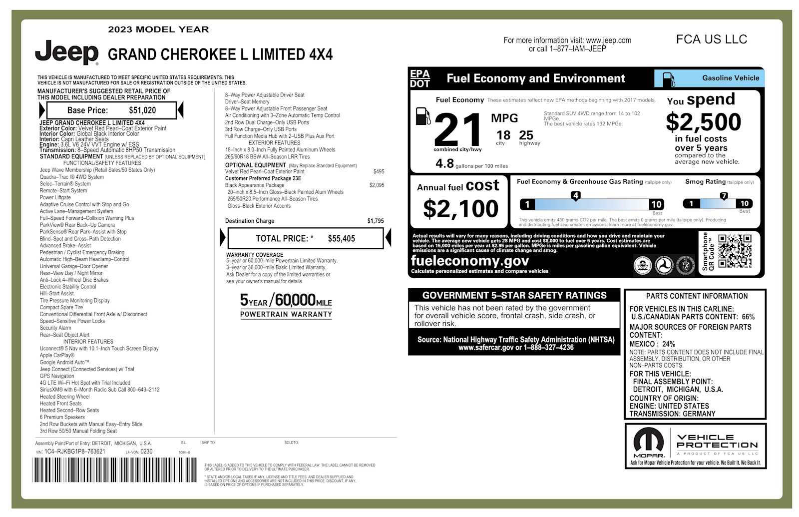 Used 2023 Jeep Grand Cherokee L Limited SUV