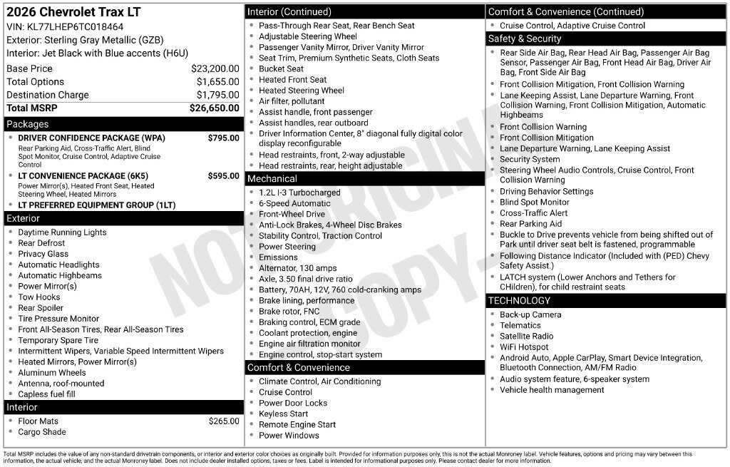 2026 Chevrolet Trax LT - Photo 29
