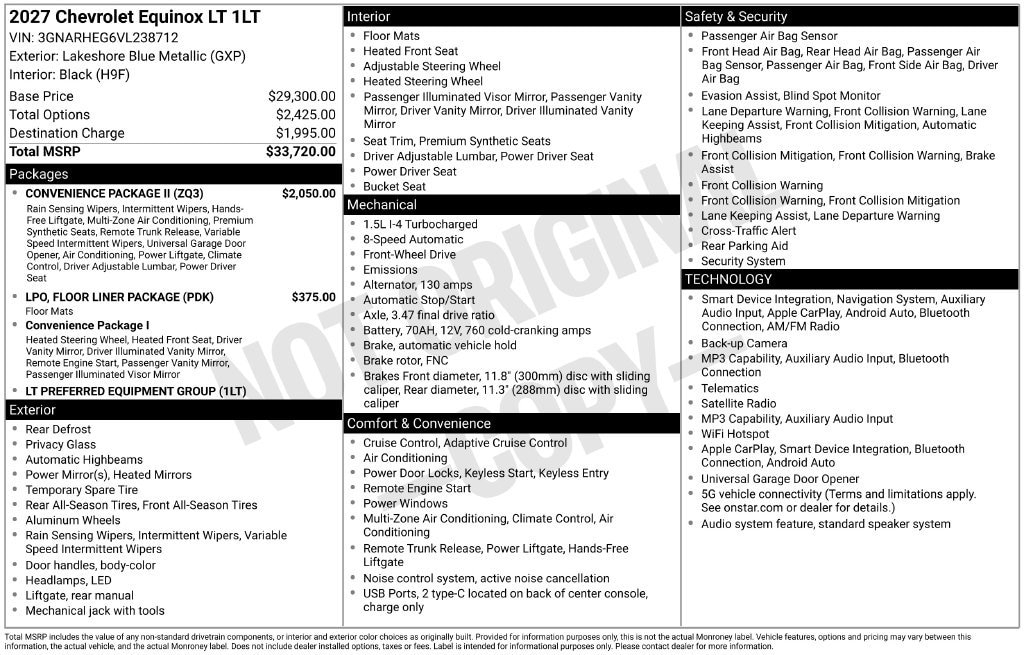 2027 Chevrolet Equinox LT - Photo 25