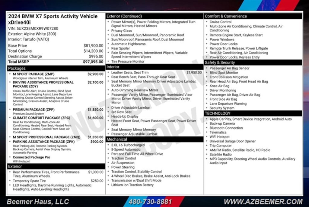 Certified 2024 BMW X7 xDrive40i xDrive40i SUV