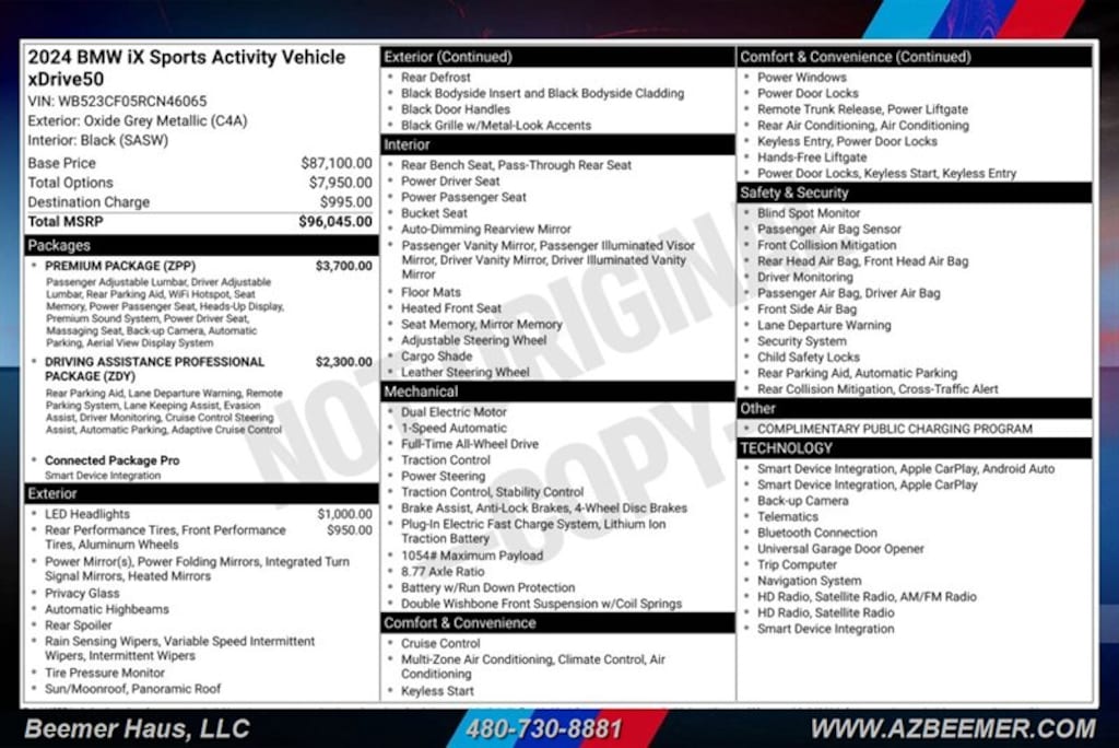 Certified 2024 BMW iX xDrive50 xDrive50 SUV