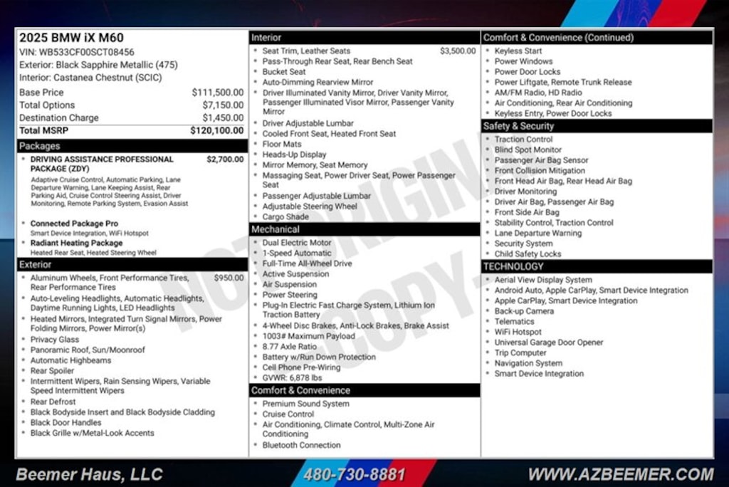 Certified 2025 BMW iX M60 M60 SUV