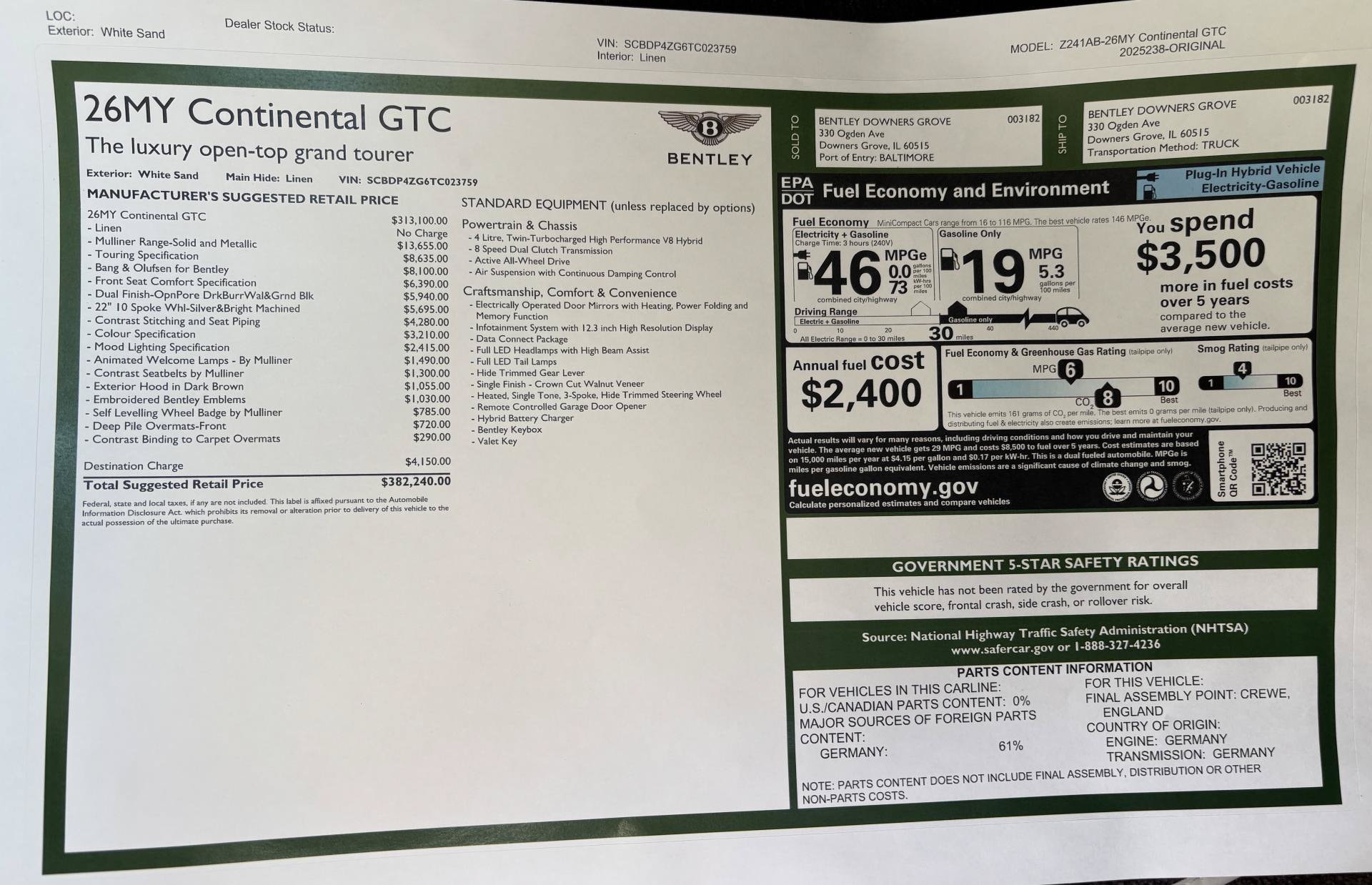 2026 Bentley Continental GTC - Photo 55