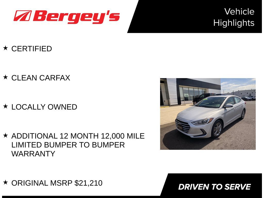 Used 2017 Hyundai Elantra Value Edition