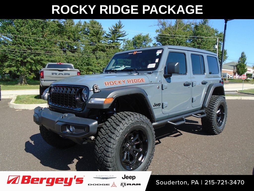 New 2026 Jeep Wrangler Willys Rocky Ridge Lifted Performance Package Sport Utility