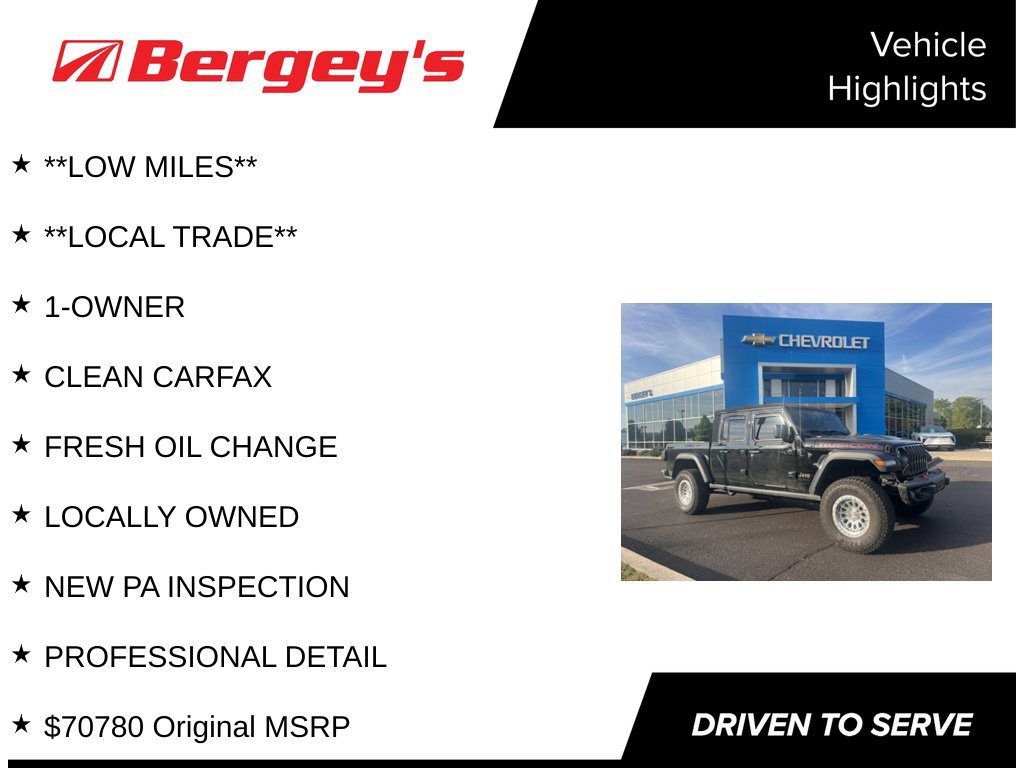 Used 2023 Jeep Gladiator Rubicon 4x4 Truck