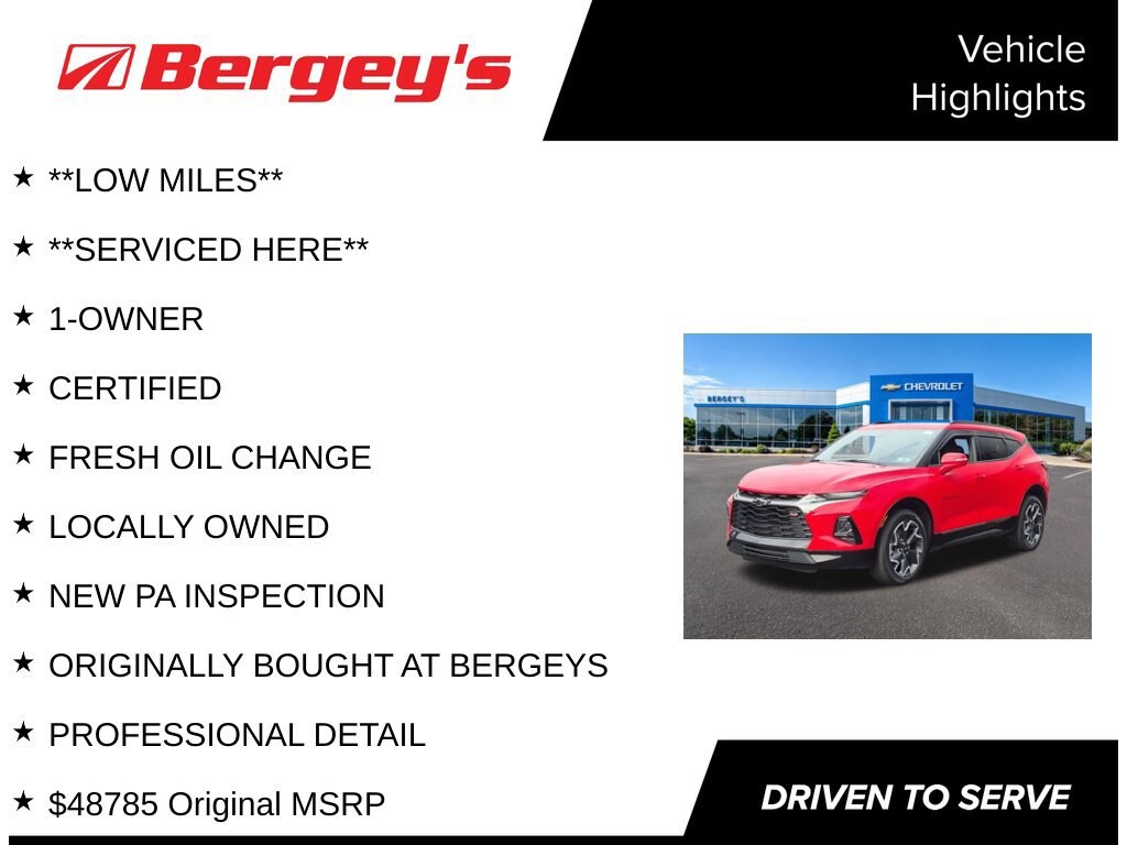Used 2022 Chevrolet Blazer RS SUV