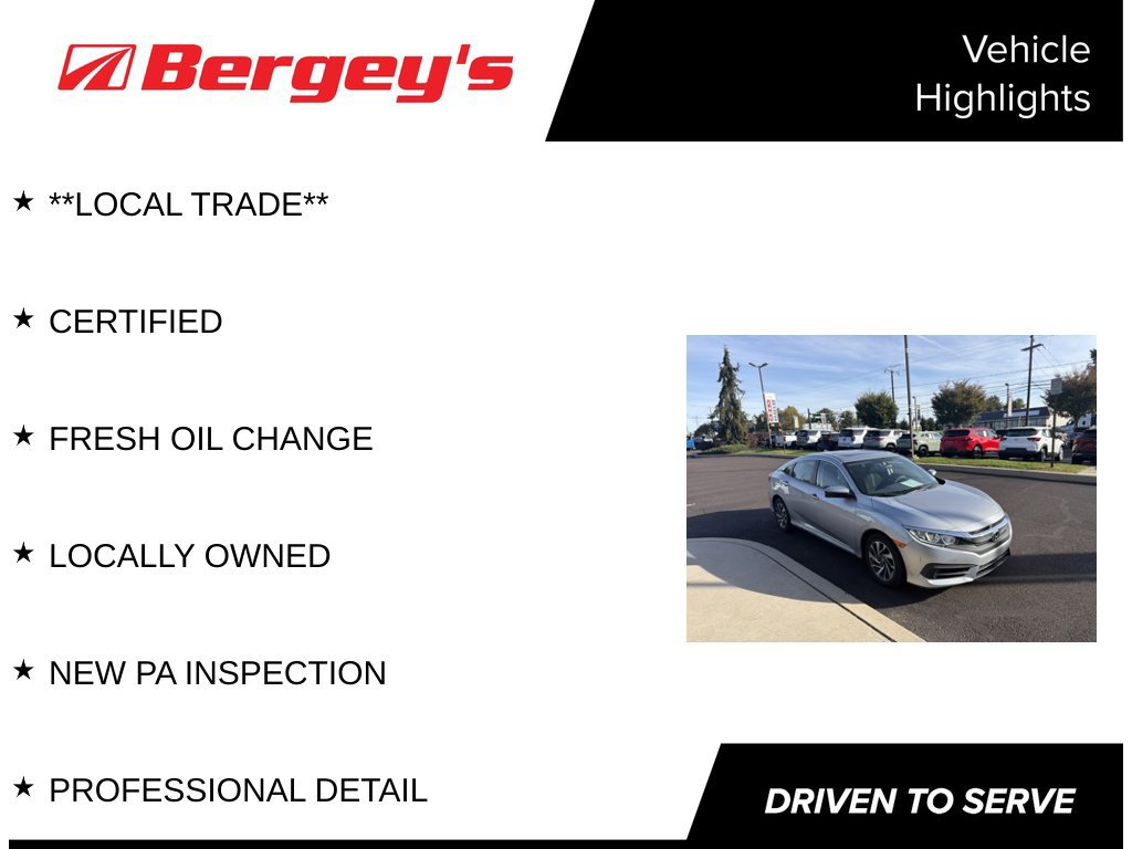 Used 2017 Honda Civic EX Sedan