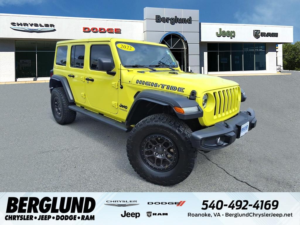 Used 2022 Jeep Wrangler Unlimited High Tide Sport Utility