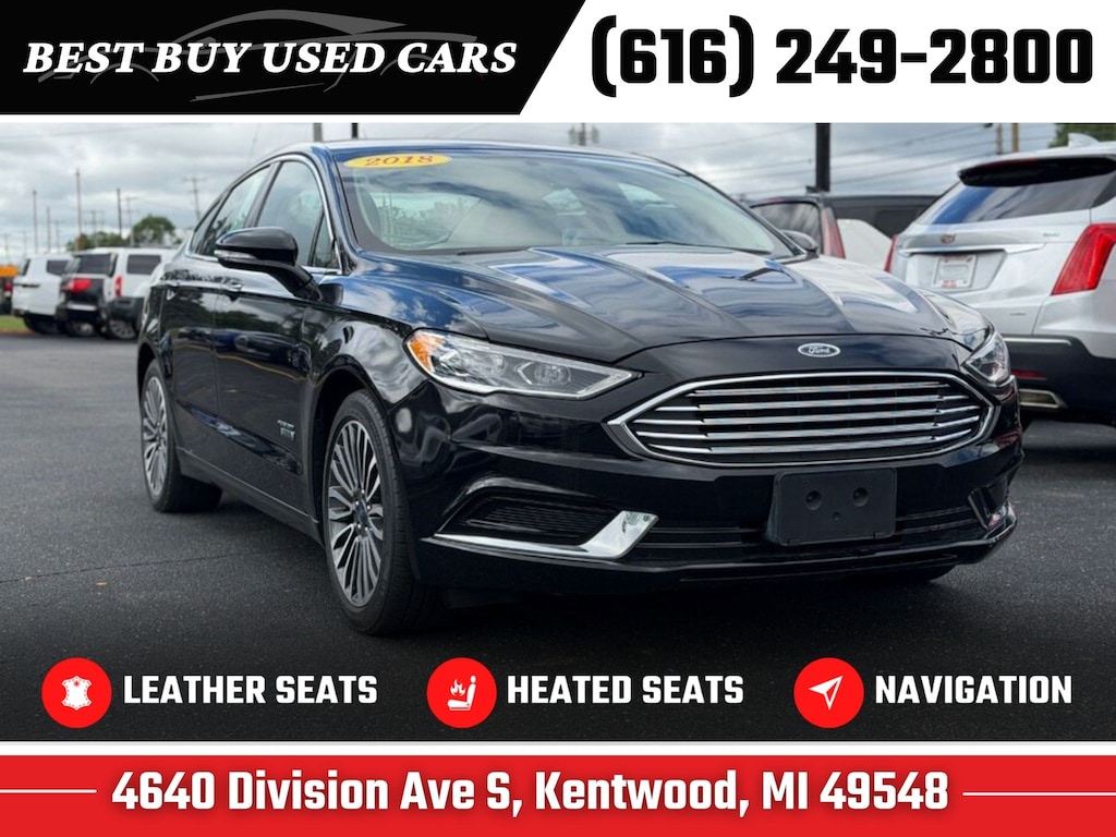 Used 2018 Ford Fusion Energi SE Luxury Sedan