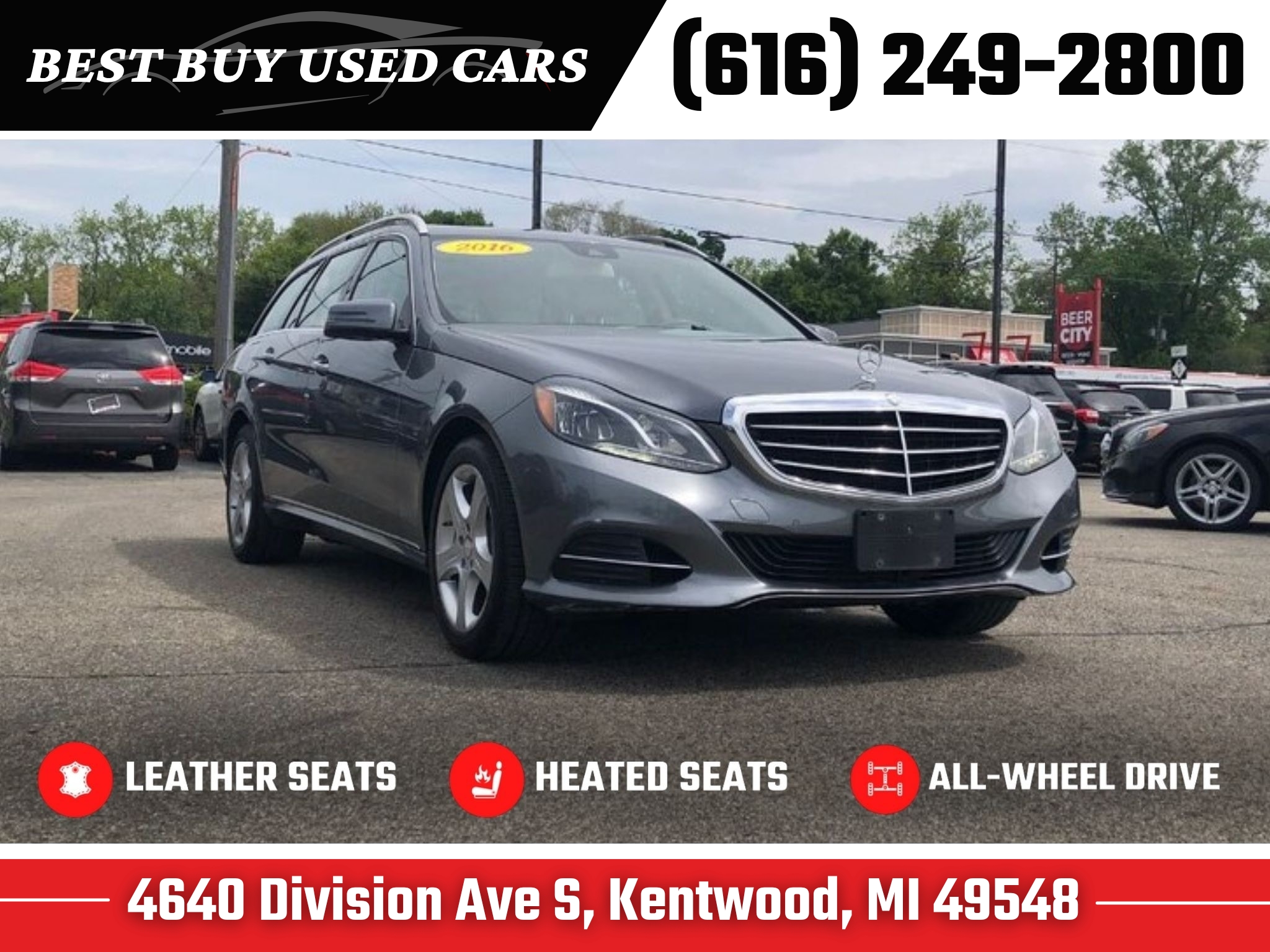 Used 2016 Mercedes-Benz E-Class E 350 4MATIC Luxury Wagon