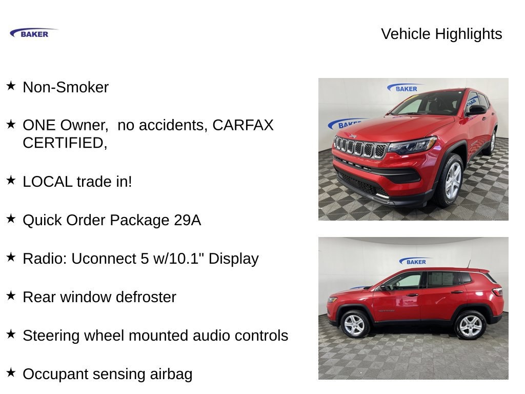 Used 2023 Jeep Compass Sport 4x4 SUV