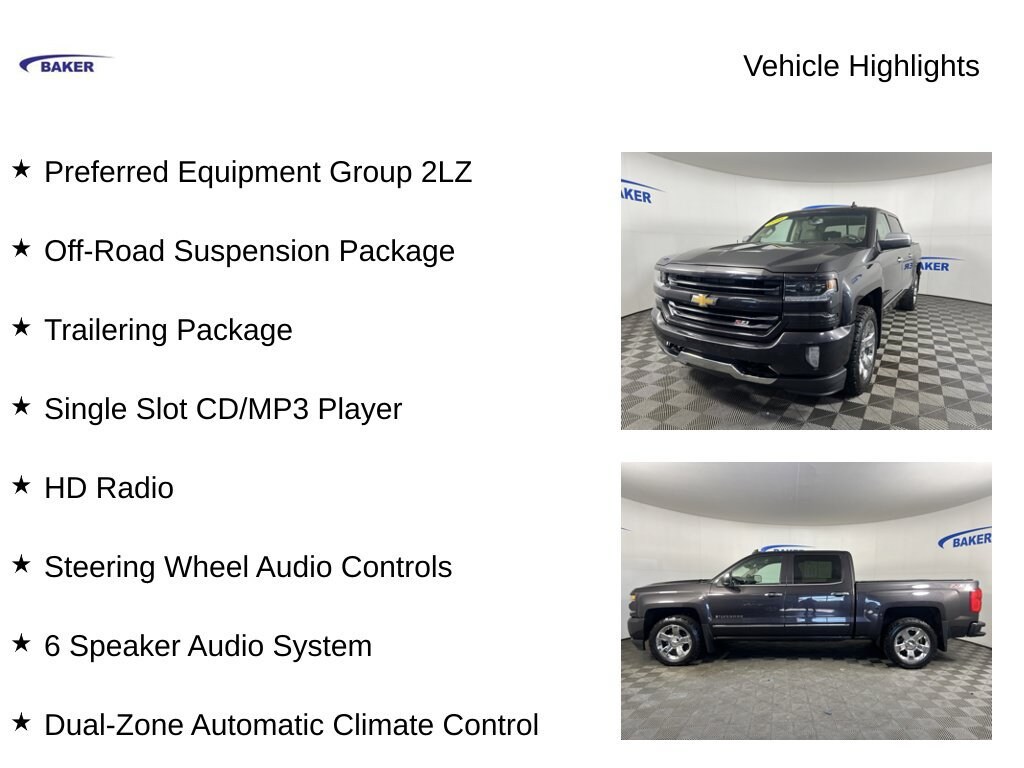 Used 2016 Chevrolet Silverado 1500 LTZ Truck