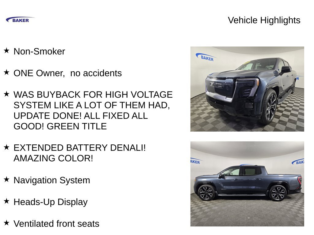 Used 2025 GMC Sierra EV Extended Range Denali Truck