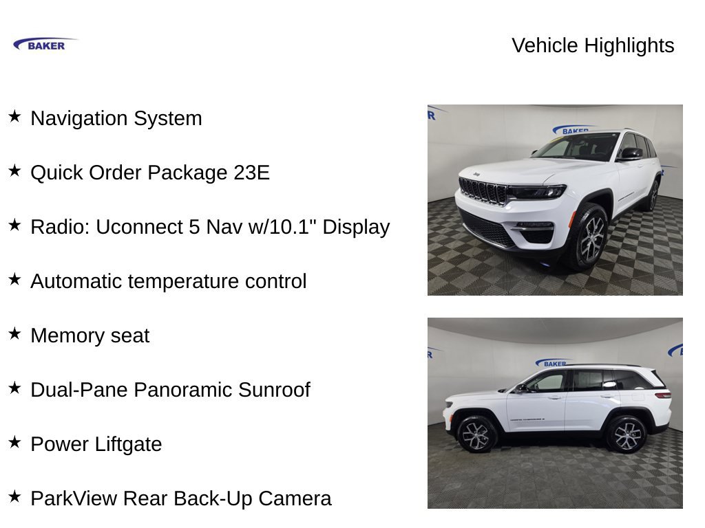 Used 2023 Jeep Grand Cherokee Limited 4x4 SUV