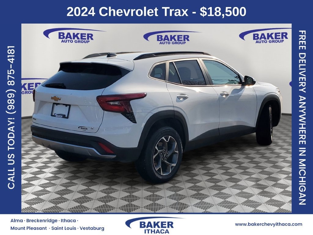 Used 2024 Chevrolet Trax LT with VIN KL77LHE24RC002146 for sale in Ithaca, MI