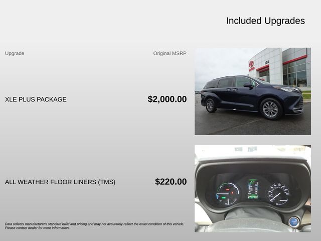 Used 2021 Toyota Sienna XLE Minivan/Van