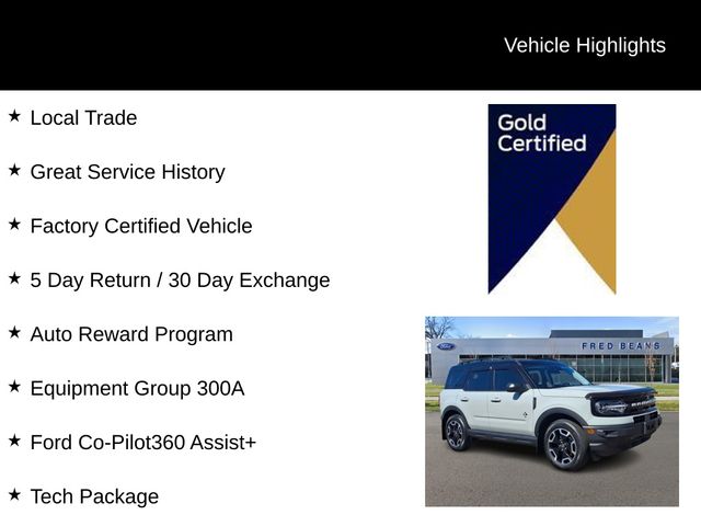 Certified 2024 Ford Bronco Sport Outer Banks SUV