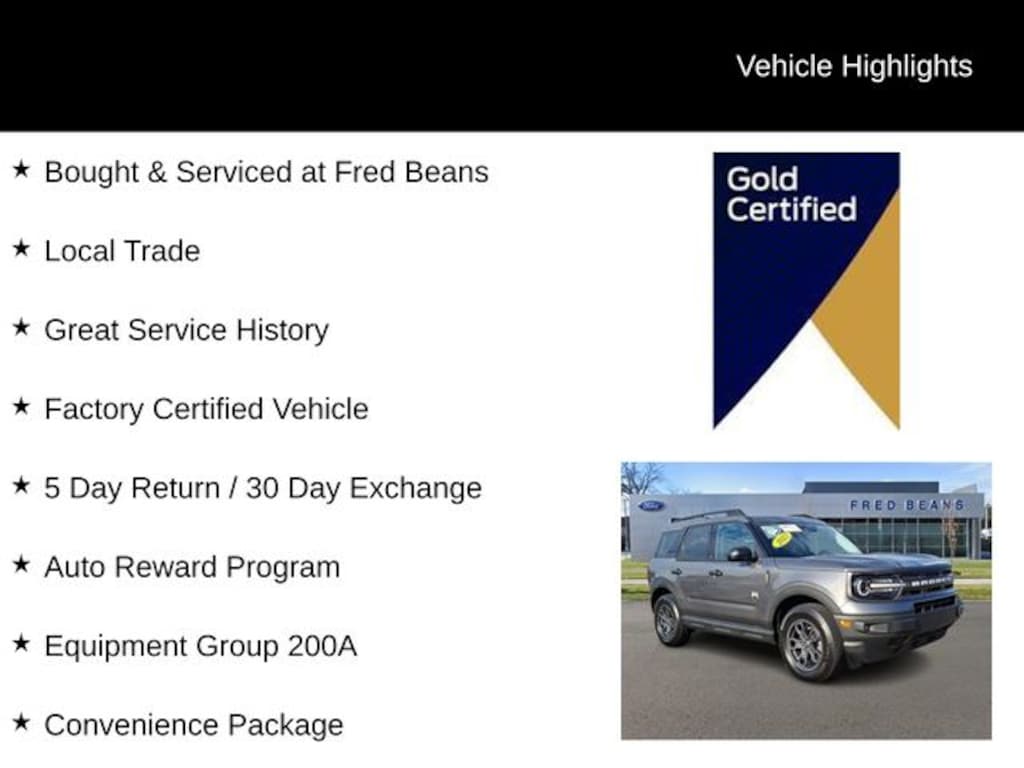 Certified 2023 Ford Bronco Sport Big Bend SUV