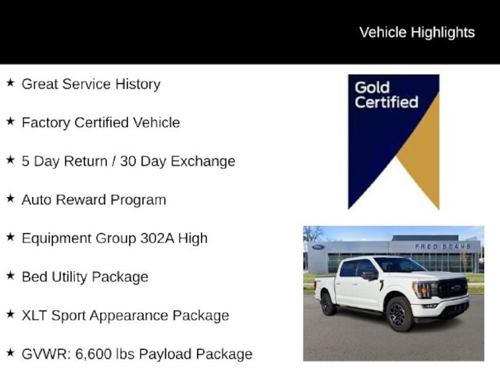 Certified 2023 Ford F-150 XLT CREW CAB SHORT BED TRUCK