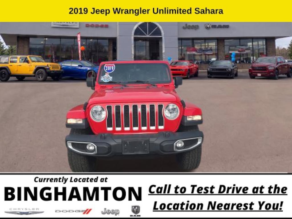 Used 2019 Jeep Wrangler Unlimited Sahara 4x4 SUV