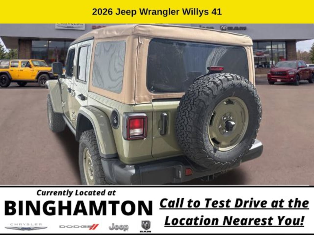 New 2026 Jeep Wrangler Willys 41 Sport Utility