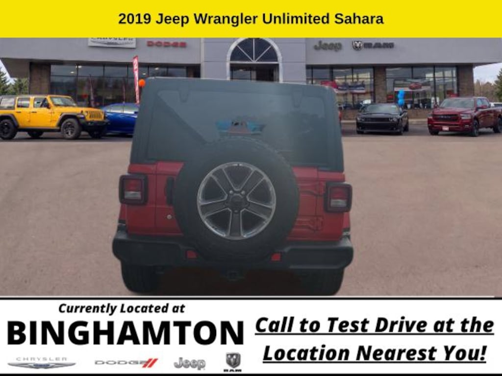 Used 2019 Jeep Wrangler Unlimited Sahara 4x4 SUV