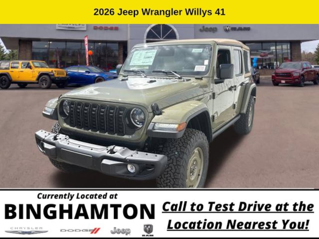 New 2026 Jeep Wrangler Willys 41 Sport Utility
