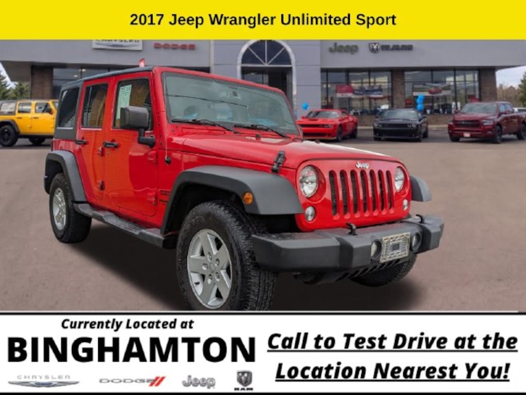 Used 2017 Jeep Wrangler Unlimited Sport SUV
