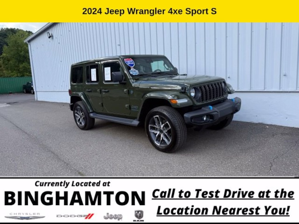 Used 2024 Jeep Wrangler 4xe Sport SUV