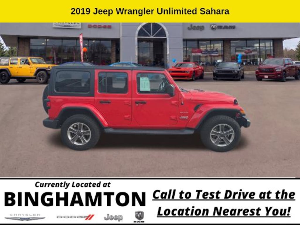 Used 2019 Jeep Wrangler Unlimited Sahara 4x4 SUV