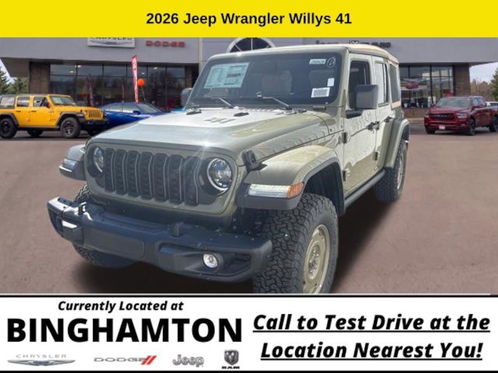 New 2026 Jeep Wrangler Willys 41 Sport Utility