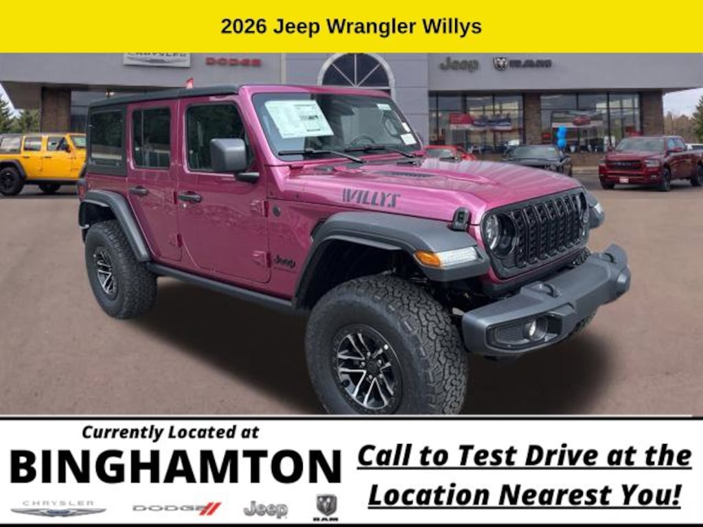 New 2026 Jeep Wrangler Willys Sport Utility