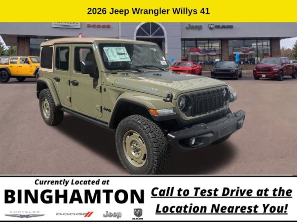 New 2026 Jeep Wrangler Willys 41 Sport Utility