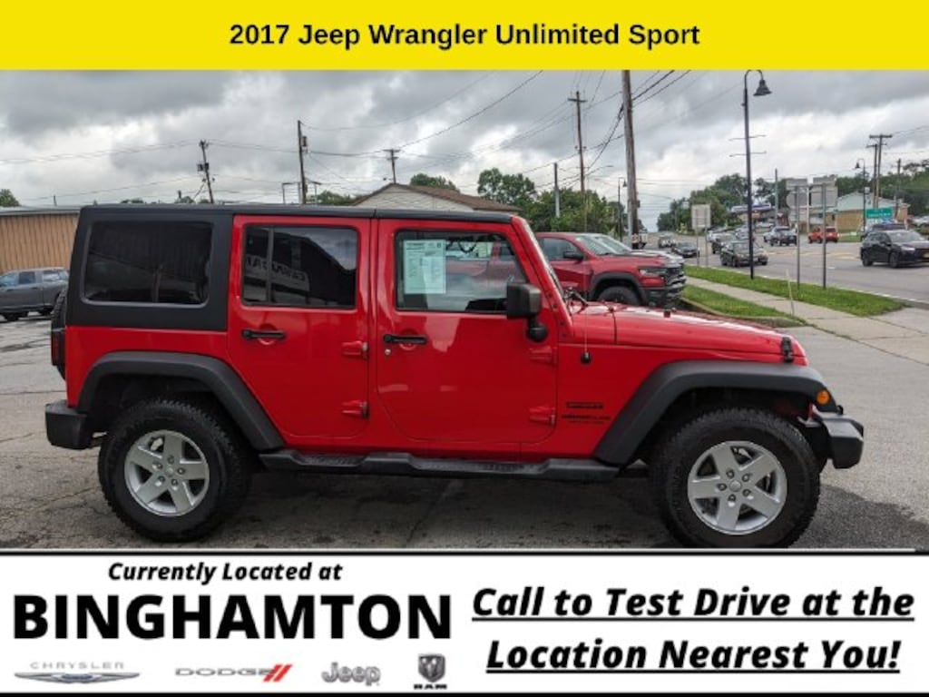 Used 2017 Jeep Wrangler Unlimited Sport SUV