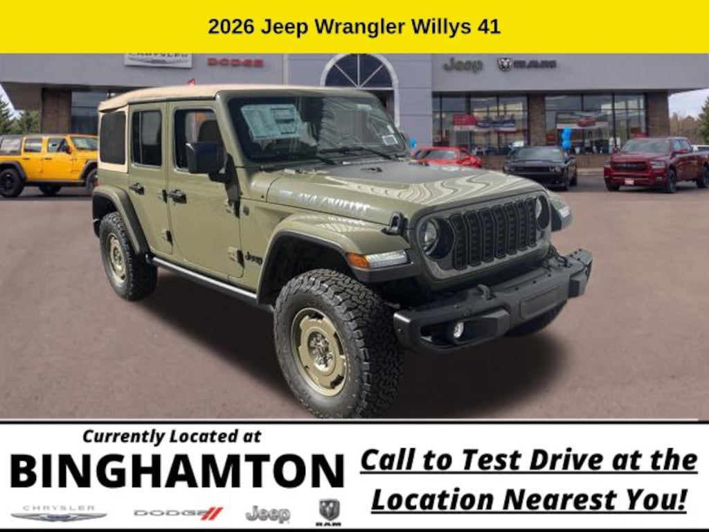 New 2026 Jeep Wrangler Willys 41 Sport Utility