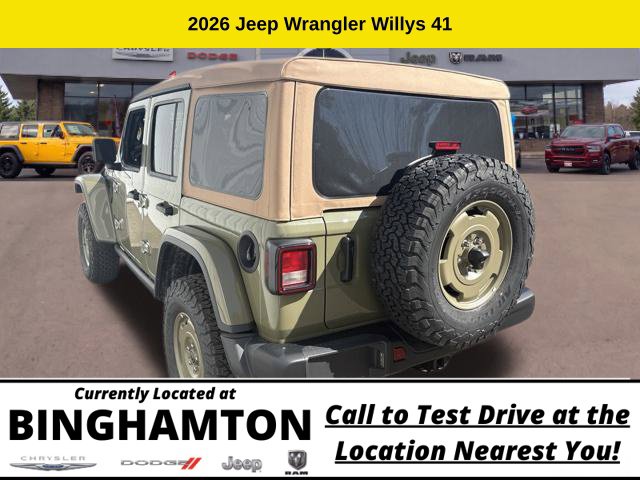 New 2026 Jeep Wrangler Willys 41 Sport Utility