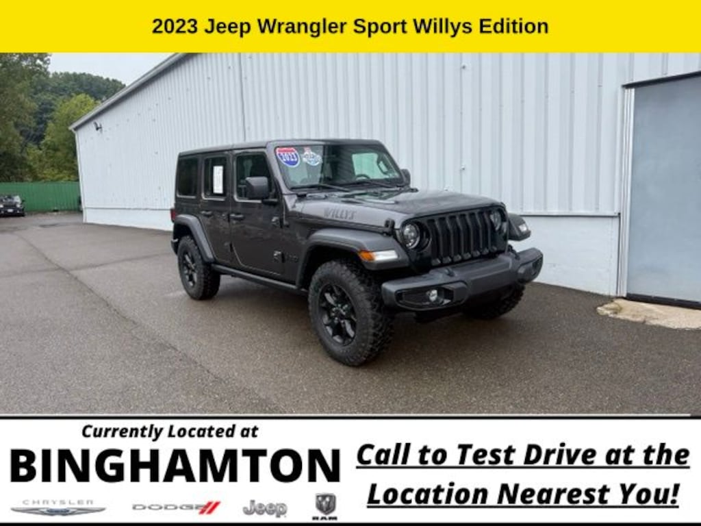 Used 2023 Jeep Wrangler 4-DOOR SPORT 4X4 SUV